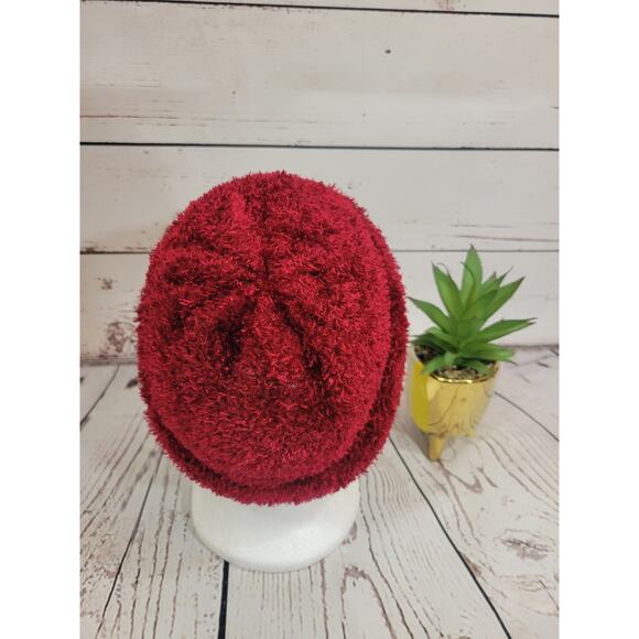 St.John's BAY Winter Stocking hat beanie Soft Faux Fur Stylish Red OS - Picture 3 of 7